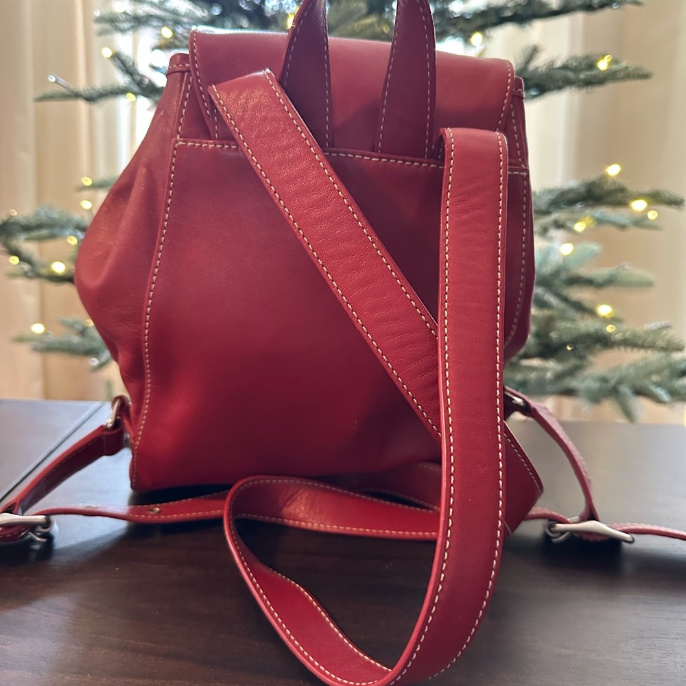 Beautiful Red Coach Backpack π - Picture 7 of 10